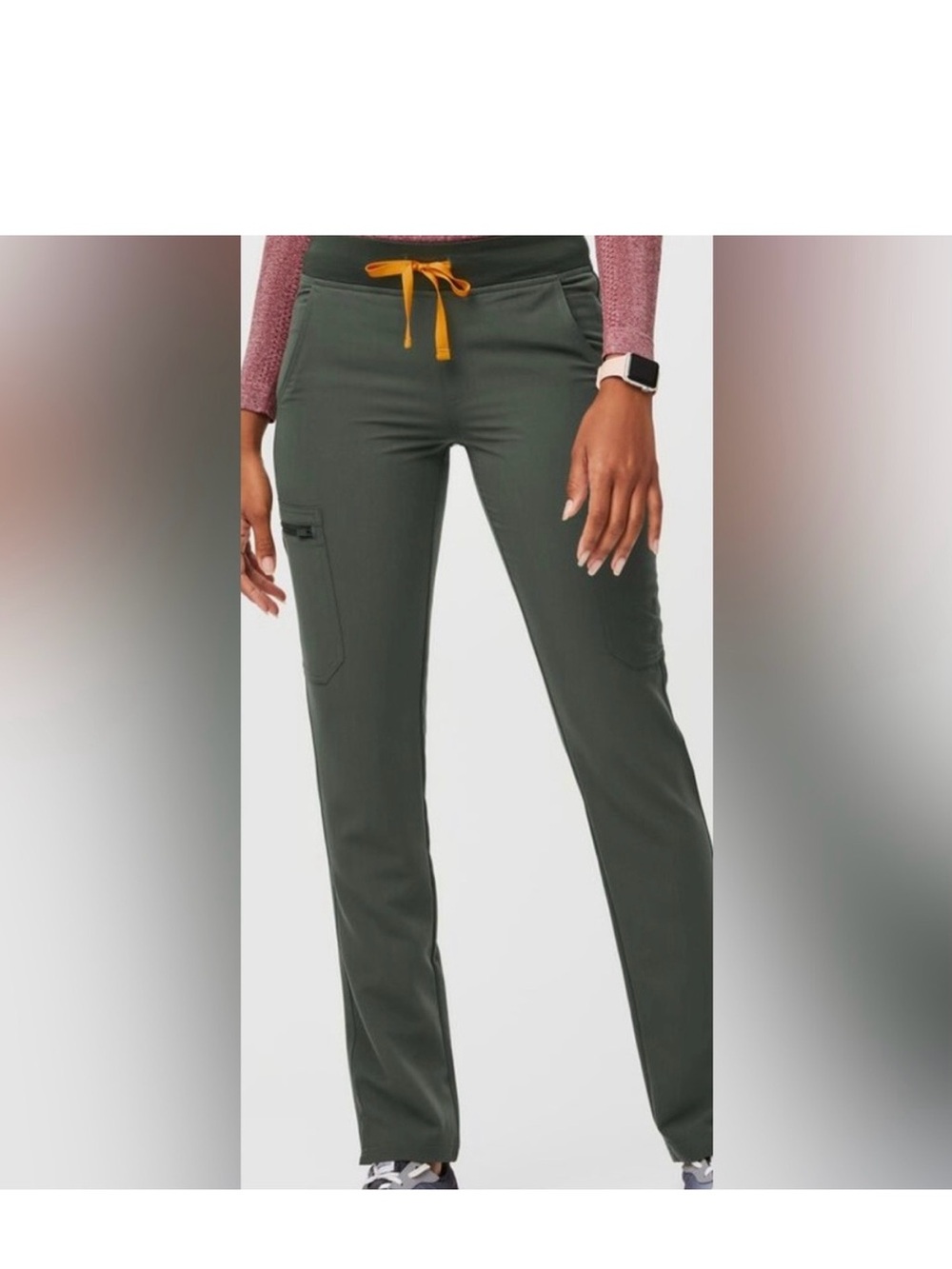 Women’s Olive Green Drawstring Cargo Pants